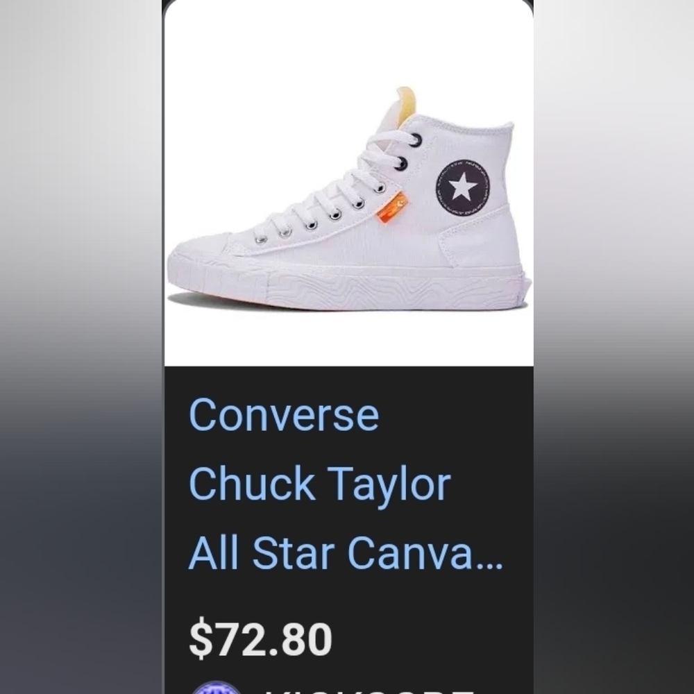 Converse White High Top Far From Chuck